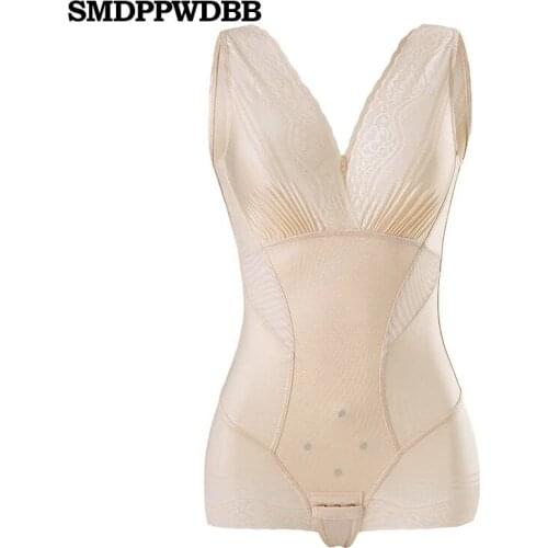 Women Full Body Shapewear High Waist Body Shaping Underwear Waist Trainer Underbust Bodysuit Slimming Seamless Shapewear