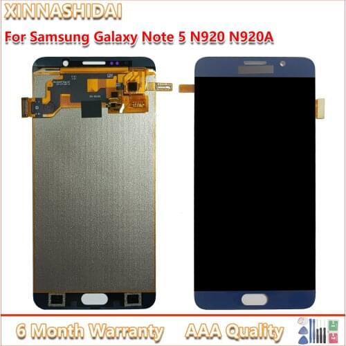LCD Display For SAMSUNG GALAXY Note 5 N9200 N920F N920G LCD Display Touch Screen Digitizer Assembly Replacement