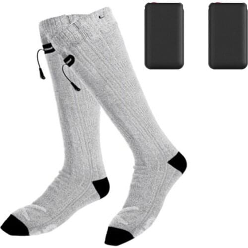 Winter Warm Electric Heating Socks with Power Bank for Unisex Skiing