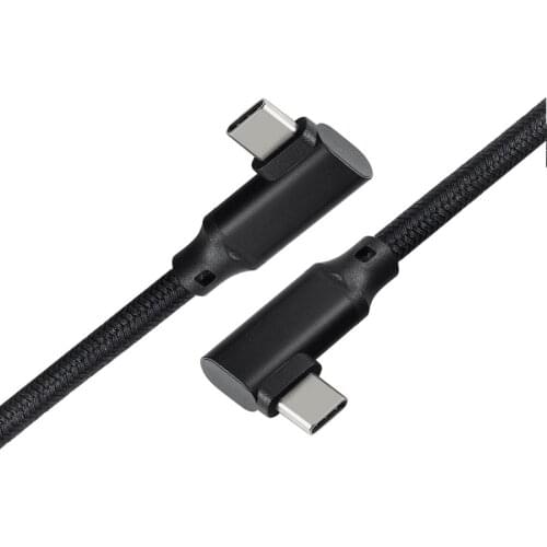 10Gbps Gen2 Type-C USB 3.1 Male to USB-C double elbow Male Extension Data 100W Charging Cable Extender Cord Reversible Design