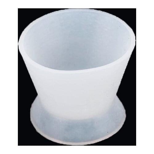 10pcs Dental Lab Silicone Mixing Cup Self-solidifying Cups Rubber Mixing Bowl