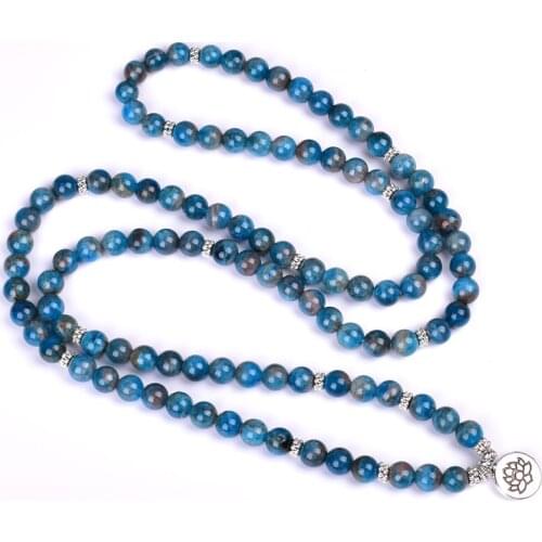 108mala Apatite Bracelet Natural Stone Jewelry