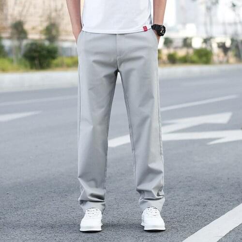 2021 New Mens Pants Casual Mens Trousers Stretch Mens Pants Slim Fit Mens Casual Pant Check Pants Male