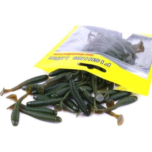 50pcs 50mm Fishing Carp Bait Soft Bait Easy Shiner Fishing Lures Big Trout Baits Lure Crankbait Iscas Artificials Pesca Catfish