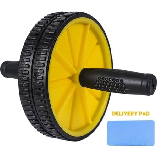 No Noise Abdominal Wheel Ab Roller with Mat For Arm Waist Leg Exercise Gym Fitness Equipment