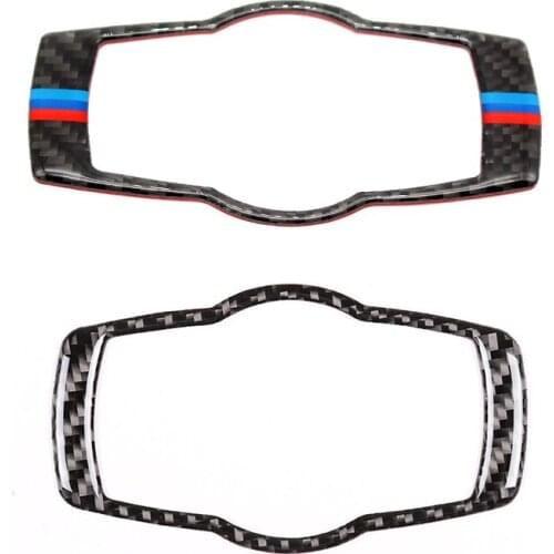 For BMW 3 Series E90 E92 E93 2005 2006 2007 2008 2009 2010 2011 2012 Carbon Fiber Headlight Switch Frame Cover Sticker Trim