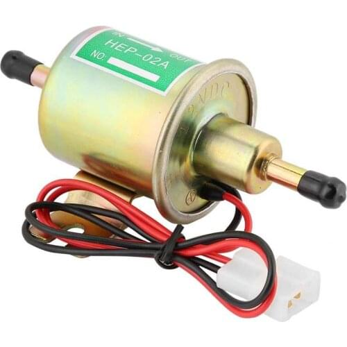 HEP-02A 12/24V Low Pressure Electric Fuel Pump Petrol Gas Diesel Pump with Install Kit