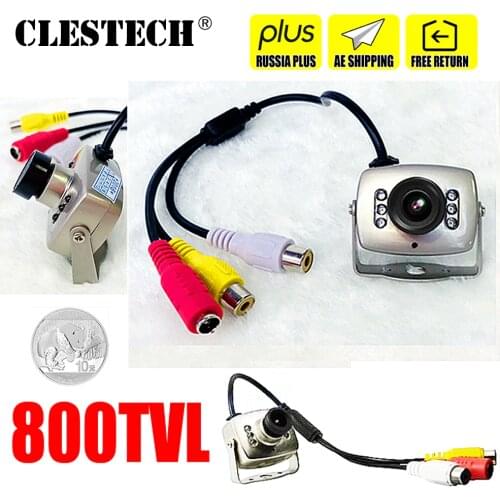 Super Small Have Night Vision 700TVL CCTV HD mini Camera AV Audio MIC Metal monitoring products Surveillance MICRO vidicon
