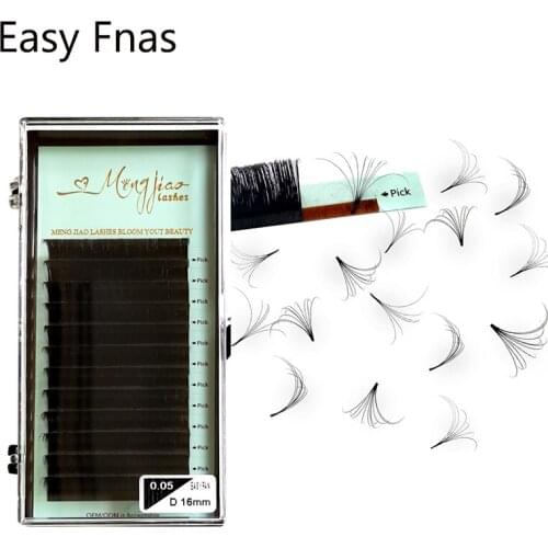 High Quality Easy Fans Eyelash Extension 8-16mm Russian Volule Lashes 2D/3D/4D/5D/6D Volume Fans Eyelash Accept make own logo