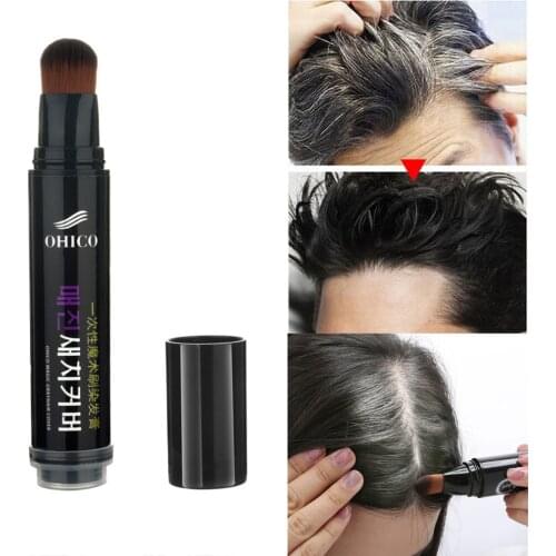 One-Time Plant Hair Dye Stick Instant Gray Root Coverage Hair Color Modify Cream Stick Temporary Cover Up White Hair