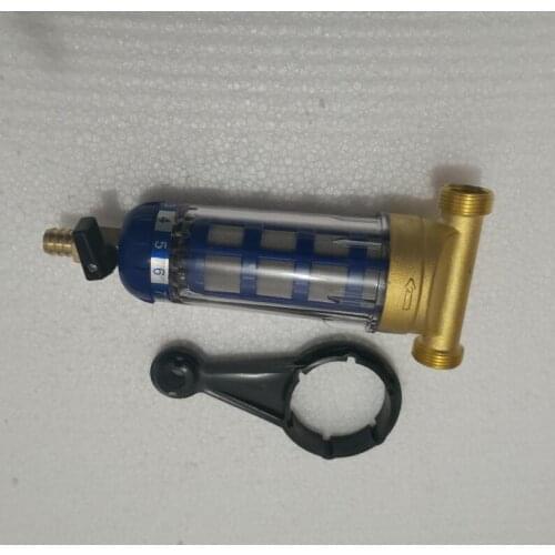 Male 3/4" Female 1/2" Household Brass Cap stainless steel mesh Antiscale Pre Water Purifier With Silihpos Balls 40 micron