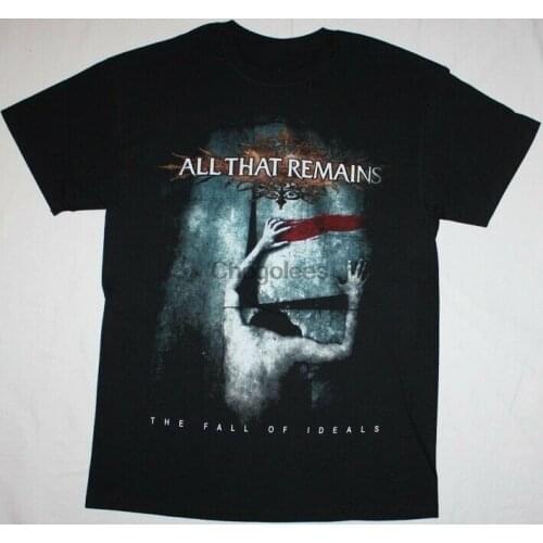 ALL THAT REMAINS THE FALL OF IDEALS METALCORE SHADOWS FALL NEW BLACK T-SHIRT
