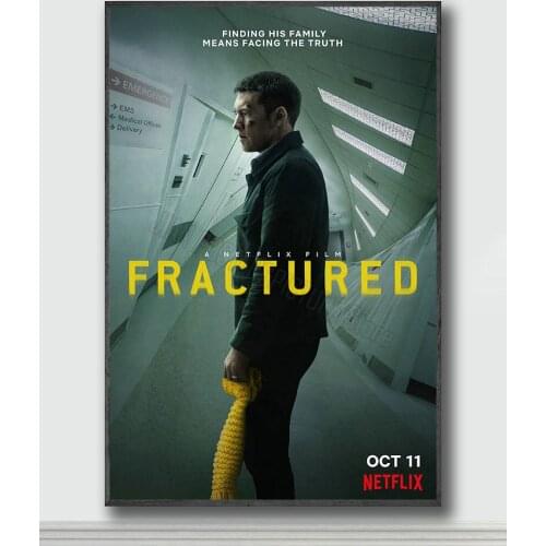 NJ194 Fractured Movie 1 Silk Posters and Prints wall art Art Poster Home Decor