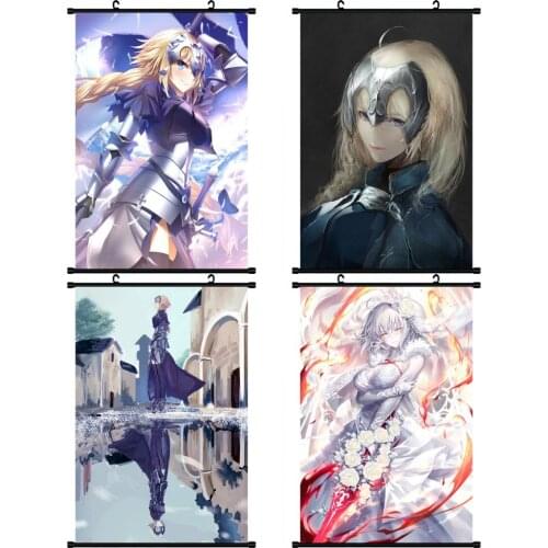 1pcs Anime FGO Cartoon Fate/Grand Order Printed Scroll Picture Poster Cosplay Prop Wall Decor for Women Men Gift