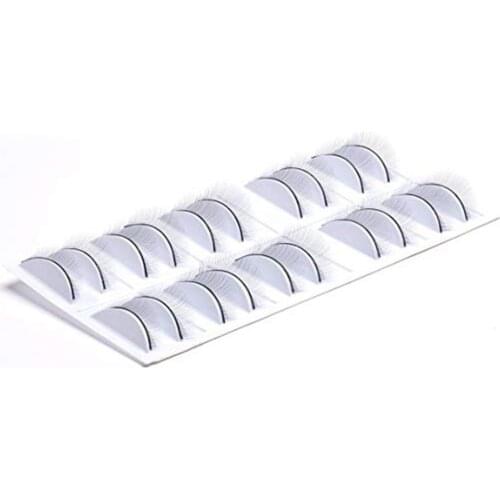 2020 New 10Pairs Artificial Fiber False Eyelashes Extension Fake Adhesive Practice Eye Lashes