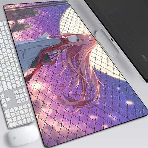 2mm Mouse Pad Ultra-Large 80X30 Notebook Keyboard Pad Kawaii Mousepad Darling In The Franxx Cartoon MAT for Gaming Mouse Pad