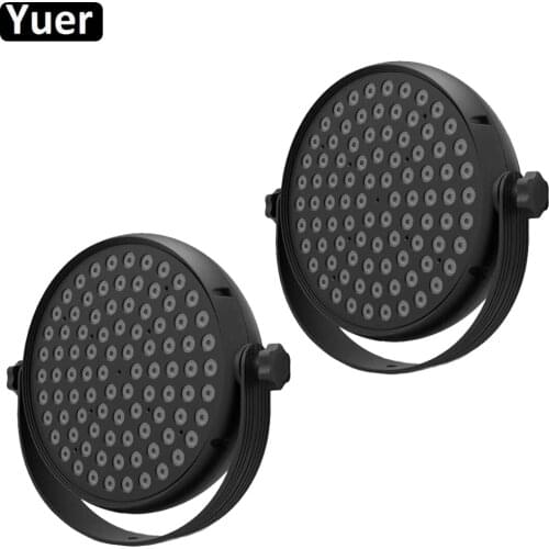 2Pcs/Lot 90x2W LED Stage Light RGBW 4IN1 Flat Par Light DMX512 Sound Party Light For Disco Club Wedding Decoration Effect Light