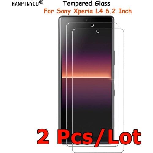 2 Pcs/Lot For Sony Xperia L4 6.2" Tempered Glass Screen Protector Ultra Thin Explosion-proof Protective Film Toughened Guard