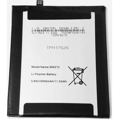 3.85V 3000mAh 396272 TPN17G26 HY3-3963 For Wiko Upulse Lite M1658 Battery