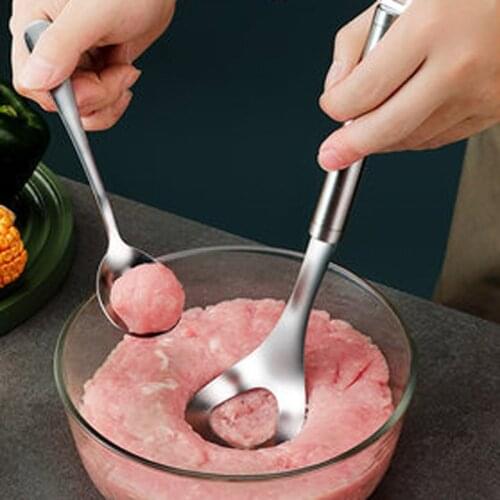 304 stainless steel meatball maker creative boiled meatball mold lean meatball gadget pressing shrimp slippery fishball artifact