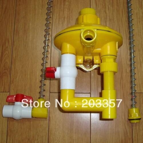 4 PCS Water Level Regulators AND 4 End Kit And 100 Nipples Poultry nipple quail bird chicken