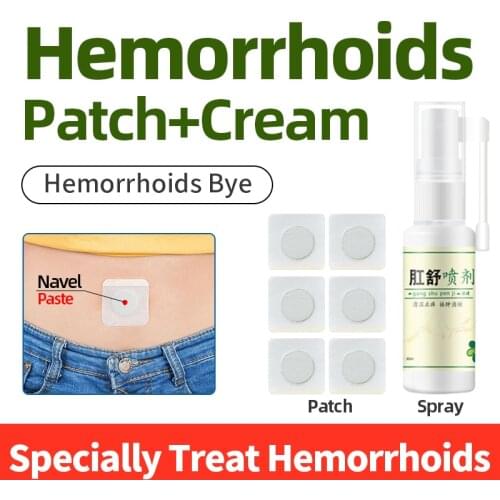 6pc Chinese Anti Hemorrhoids PatchTreating External Anal Fissure Mixed Hemorrhoids Natural Herbs Plaster Treatment Cream Patch