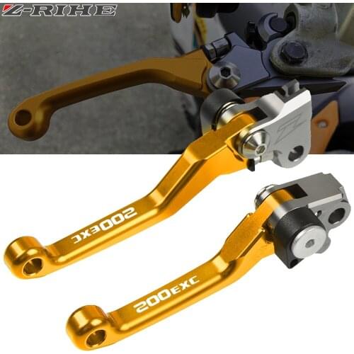 Motorbike CNC Aluminum Custom Made Folding Brake Clutch Lever Dirt Bike Motocross For 200 EXC 200EXC 2005 2006 2007 2008