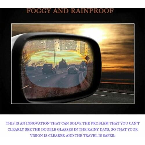 Auto Rainproof sticker Oval Dustproof Waterproof Mirror Anti-Fog Protective
