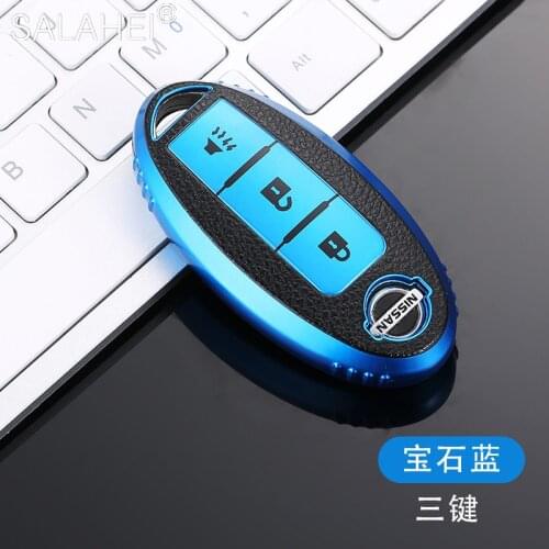 TPU Car Key Case Full Cover Protection Bag For Nissan Teana X-Trail Qashqai Livina Sylphy Tiida Sunny March Murano Geniss Juke A