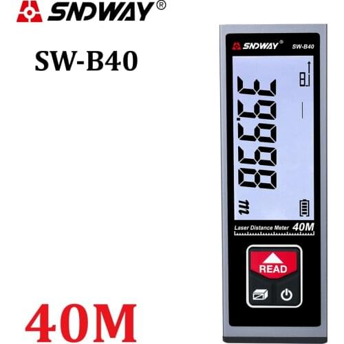 SNDWAY Laser Distance Meter 40m 50m 60m Range Finder Laser Tape Measure Trena Lazer Roulette Rechargeable Digital Rangefinder
