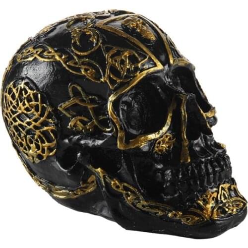 Home Decor Resin Craft Concave convex pattern Human skull Tabletop decoration Halloween Skull Creative gift