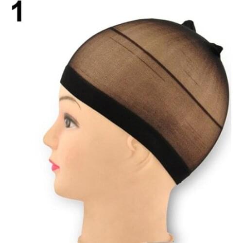 2Pcs Unisex Elastic Breathable Stretch Hair Wig Stocking Liner Cap Cosplay Snood Wig Cap Hair net Weave Hairnets Wig Nets