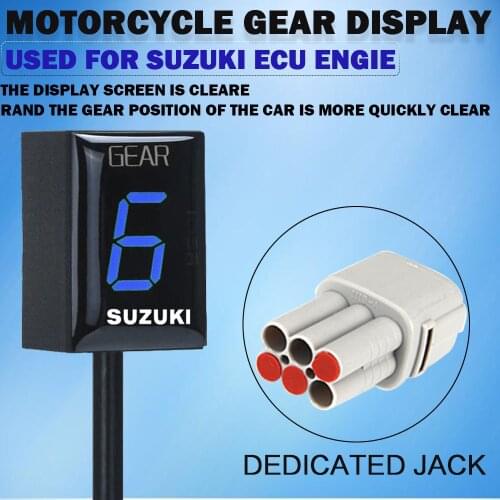 Gear Indicator Motorcycle LCD 1-6 Level Gear Indicator Digital Gear Meter for DL650 Boulevard Intruder VL800 VL1500 2003-2015