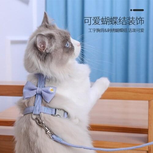 Cats Can Prevent From Breaking Away From Traction Rope Cat Rope Cat Chest Back Rope Rabbit Kitten Chain And Adjustable Cat Rope