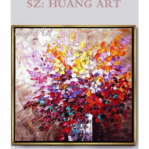 Hot Selling Artist Hand-painted High Quality Abstract Oil Painting on Canvas Handmade Beautiful Light Colors 2 Sets Oil Painting