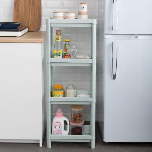 Multi Layers Kitchen Storage Rack Fridge Side Shelf Removable Bathroom Organizer Shelf Gap Holder
