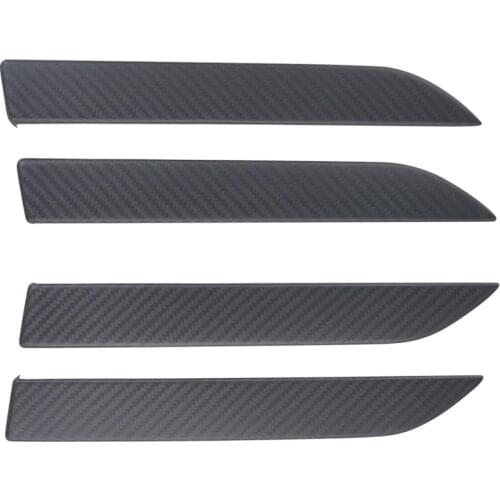 For Tesla Model X Door Handle Cover Trim Real Matte Carbon Fiber Exterior Handles Overlay Decor
