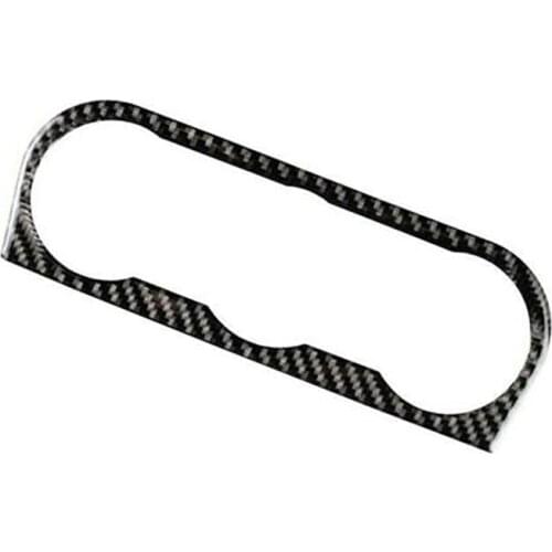 For Subaru Forester XV 2013- Car Real Carbon Fiber AC Air Conditioning Switch Panel Cover Trim Frame Accessories