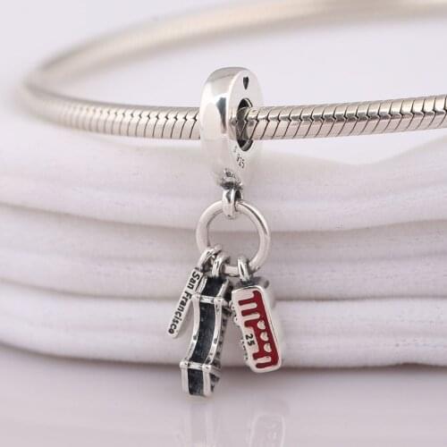 Authentic S925 Silver Pendant Bead Charm for Women Bracelet Bangle San Francisco Highlights Dangle DIY Jewelry