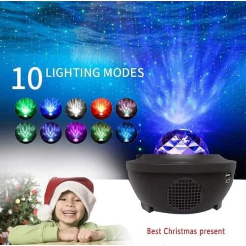 Star Sky Projector LED Galaxy Night Light Starry Lights Rotating Star Moon Night Lamp Battery Decoration for Home Baby Gifts