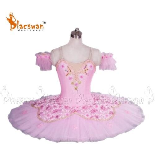 Adult Pink ballet tutu Classical ballet Tutu BT616 YAGP Professional Pancake Ballet Tutus with Flower Fairy Ballet Tutu Costume