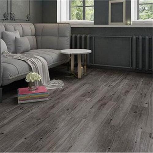 Beibehang Self-adhesive pvc floor wood grain stone thick wear-resistant household furry room plastic floor leather