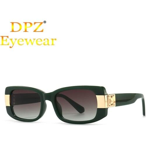 2021 New Men Fashion Modern Vintage Square Gradient Sunglasses For Women Luxury Brand Design Sun Glasses Oculos De Sol UV400 911