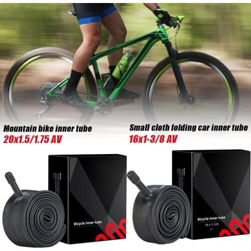 Bike Inner Tube Butyl Rubber Inner Tube 20×1.5/1.75 16x1-3/8 Tire Schrader Valve for Brompton Folding Bicycle Tyre Cycling Parts