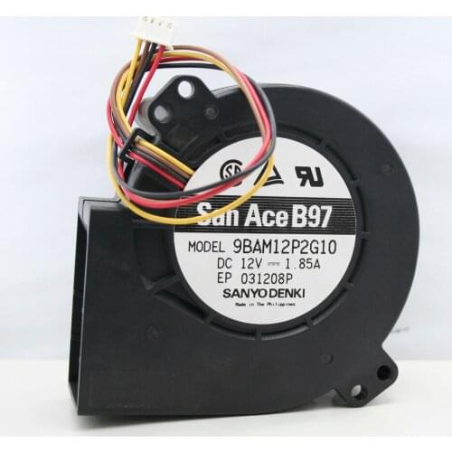1pcs SANYO 9BAM12P2G10 DC 12V 1.85A 4-Wire 97x97x33mm Blower cooling Fan