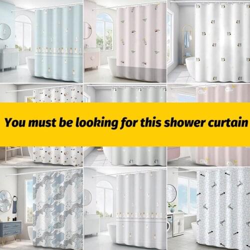 Cartoon Animal Shower Curtain Polyester Fabric Bath Curtain For The Bathroom Decorations Printed Shower Curtains Multi-size