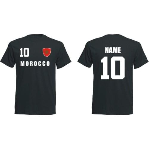 Hot sale Summer Style Morocco MEN T-shirt Jersey Look Footballer Print Name + No Funny Tee shirt4xl5xl