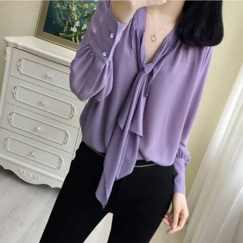 New fashion spring/summer 2021 new large size womens professional shirt loose chiffon shirt shirts for teenage girls summer