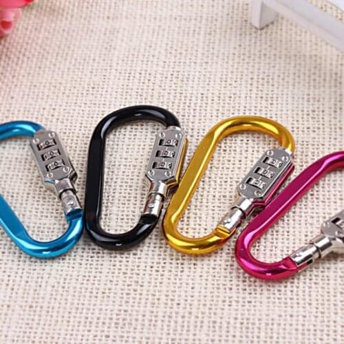 1pc 3 Digit Padlock Aluminum Lock Bag Accessories Travel Luggage Suitcase Code Security Combination Lock Travel Accessories