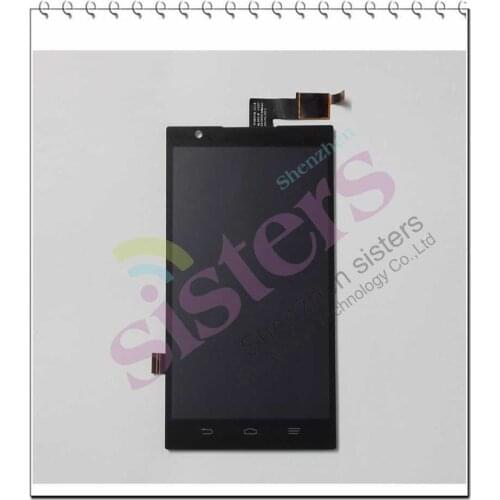 2Pcs New Bland Wholesale LCD Display Touch Screen Digitizer Full Assembly With Frame For ZTE Z-MAX Z970 Free shipping